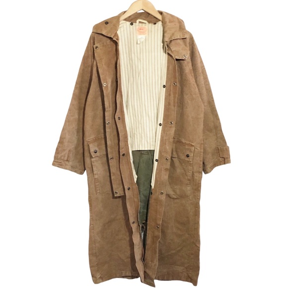 VTG The Australian Outback Collection Oilskin Drover Duster Jacket Mens Unisex S - Picture 6 of 16